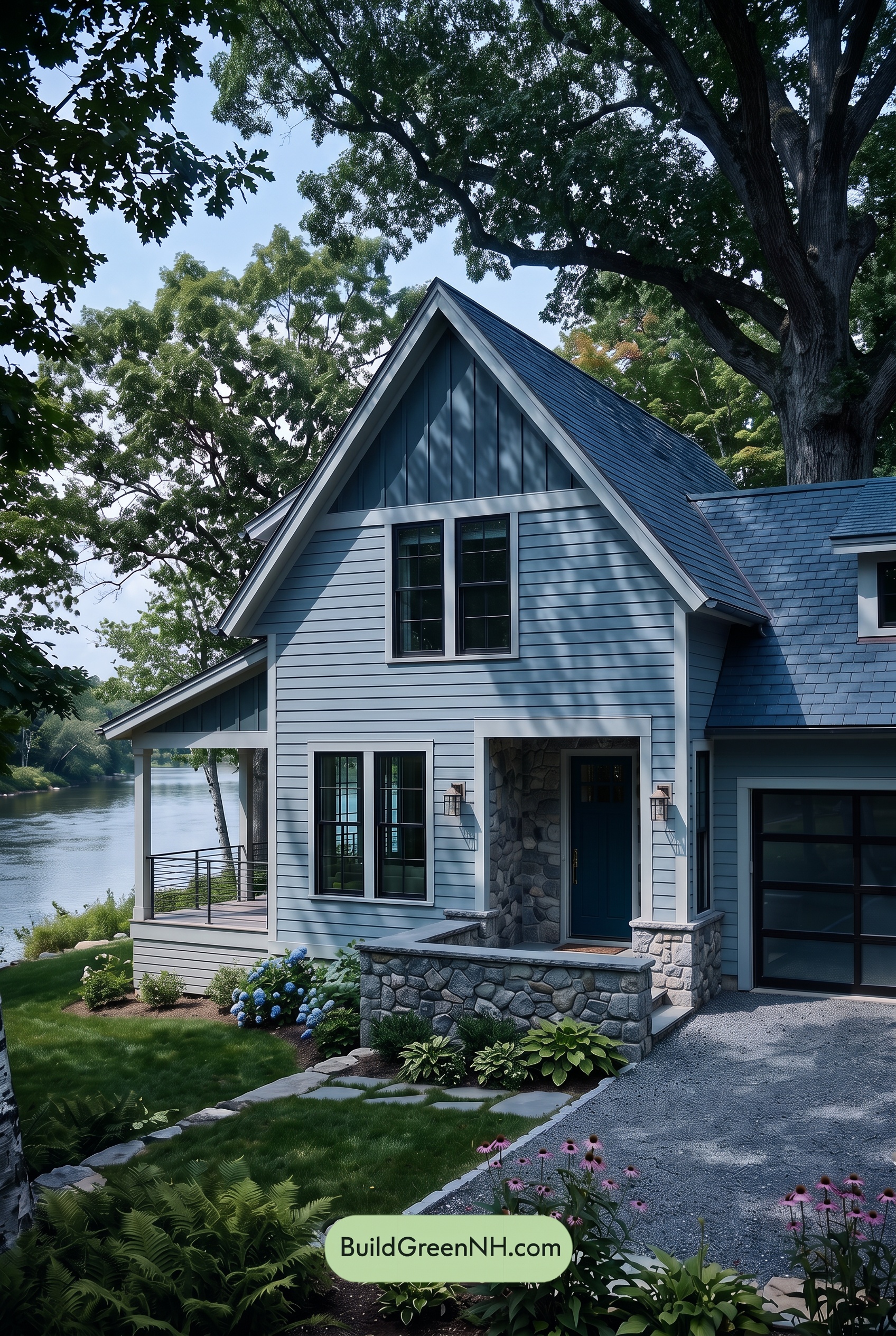Modern Cottage Light Blue Color Scheme: River Blue Brass - Shade