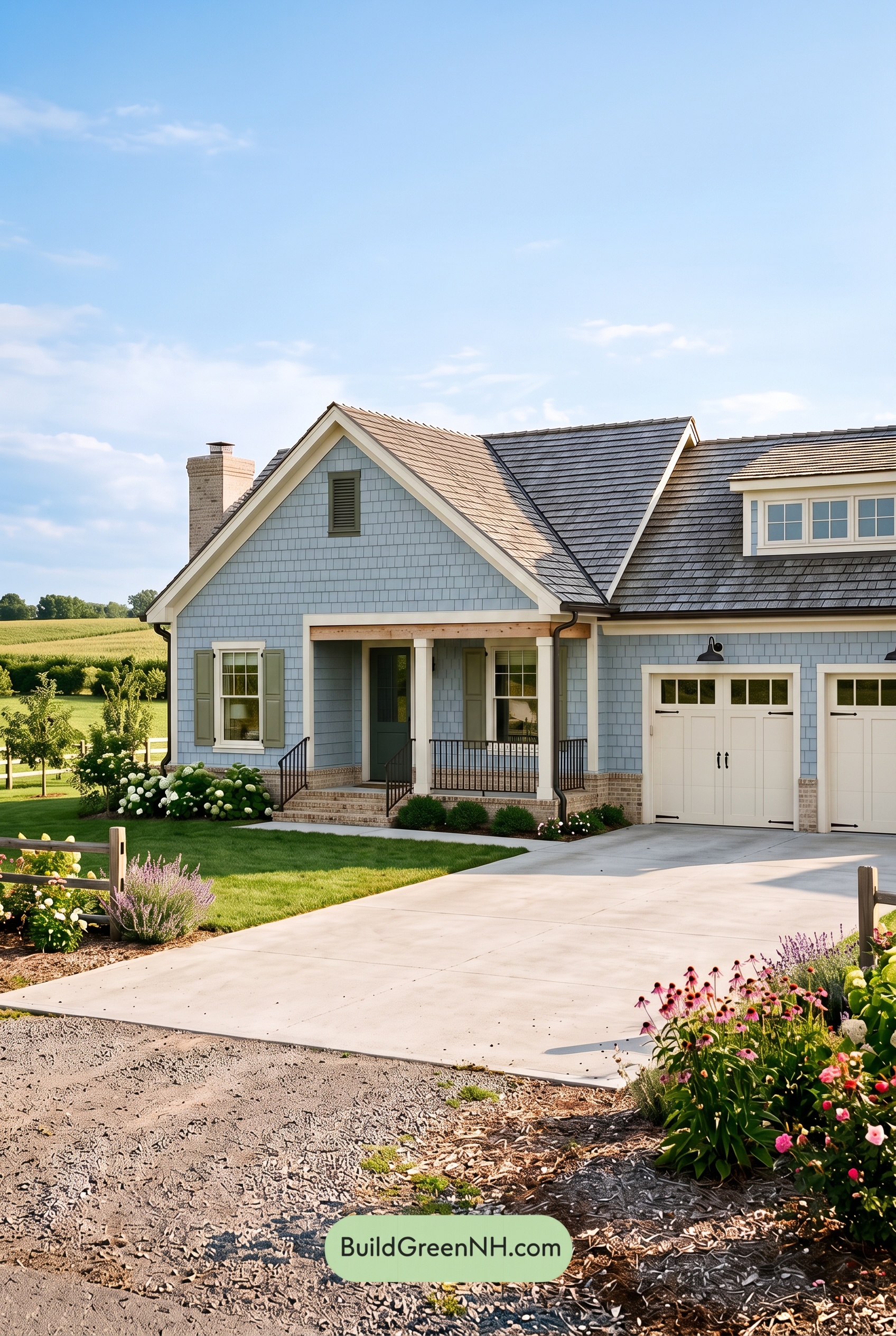 Modern Cottage Light Blue Color Scheme: Sky Blue Orchard