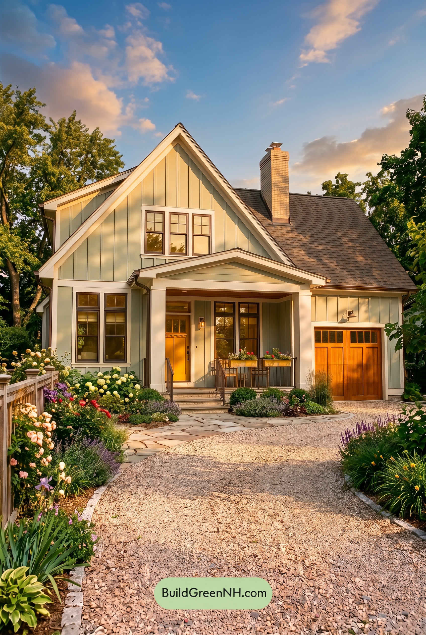 Modern Cottage Light Blue Color Scheme: Willow Blue Saffron - Golden Hour