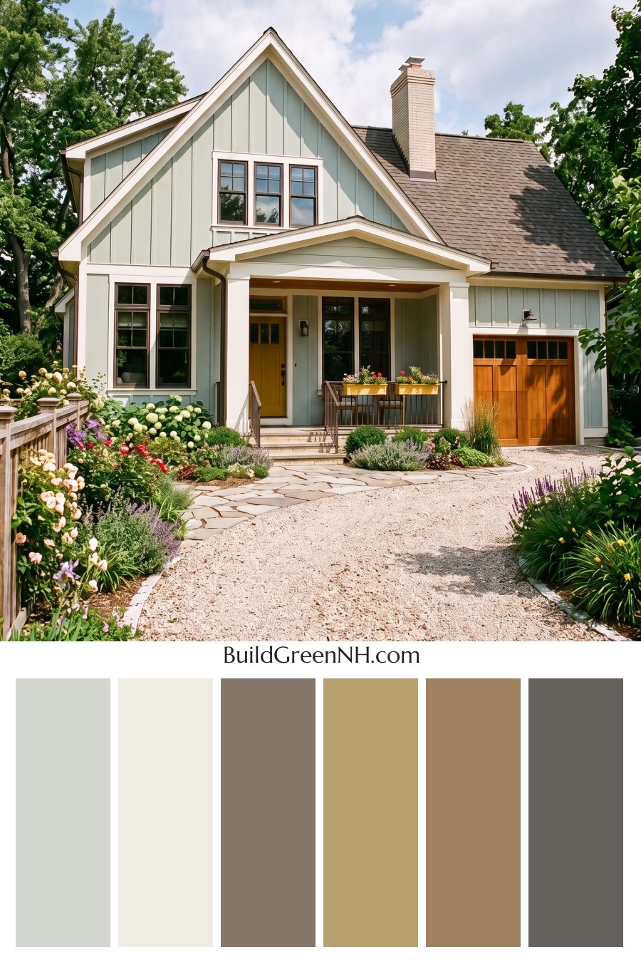 Modern Cottage Light Blue Color Scheme: Willow Blue Saffron