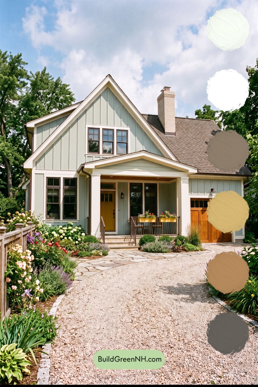 Modern Cottage Light Blue Color Scheme: Willow Blue Saffron