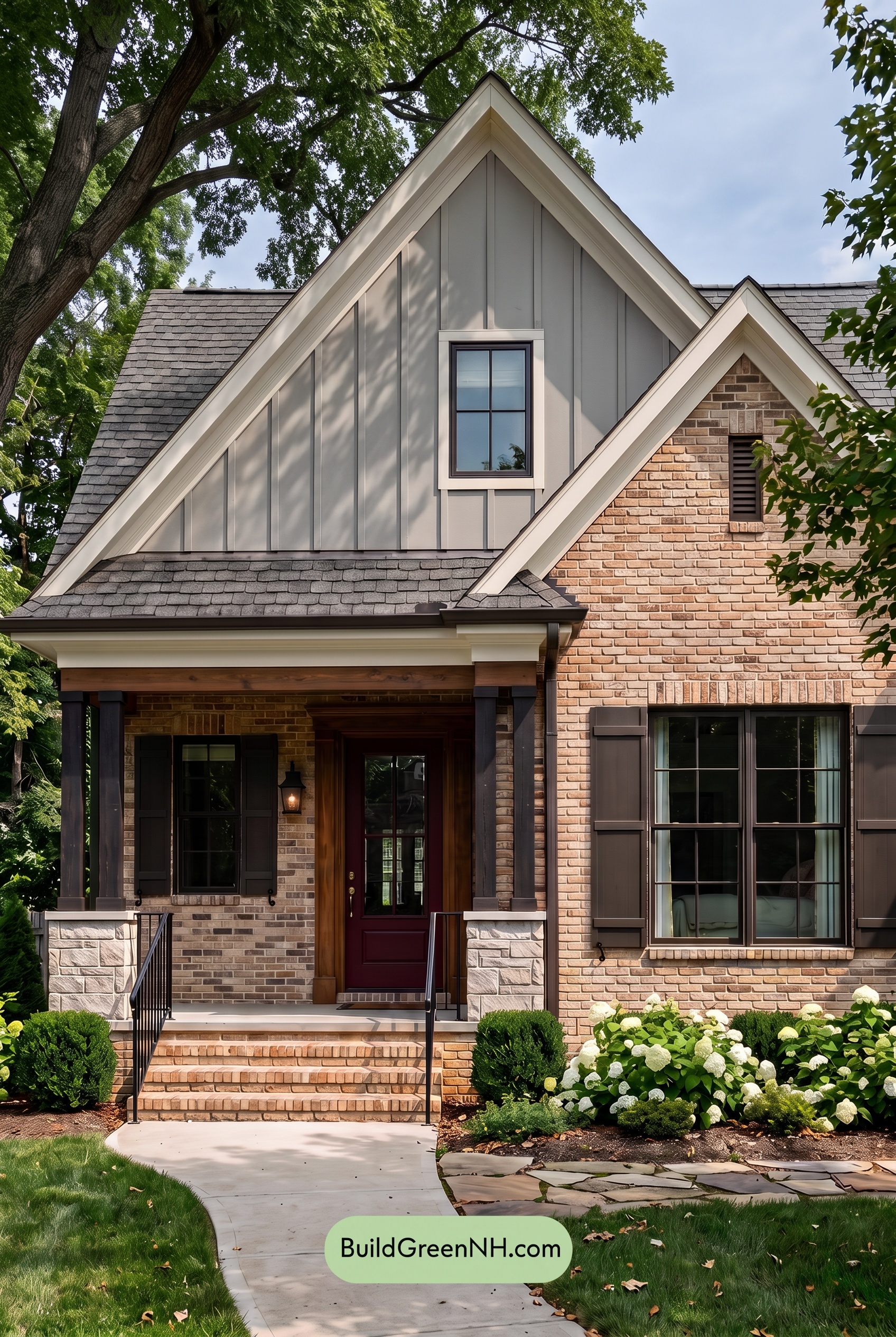 Tan Brick House Exterior Color Scheme: Hearthlight Passage - Shade