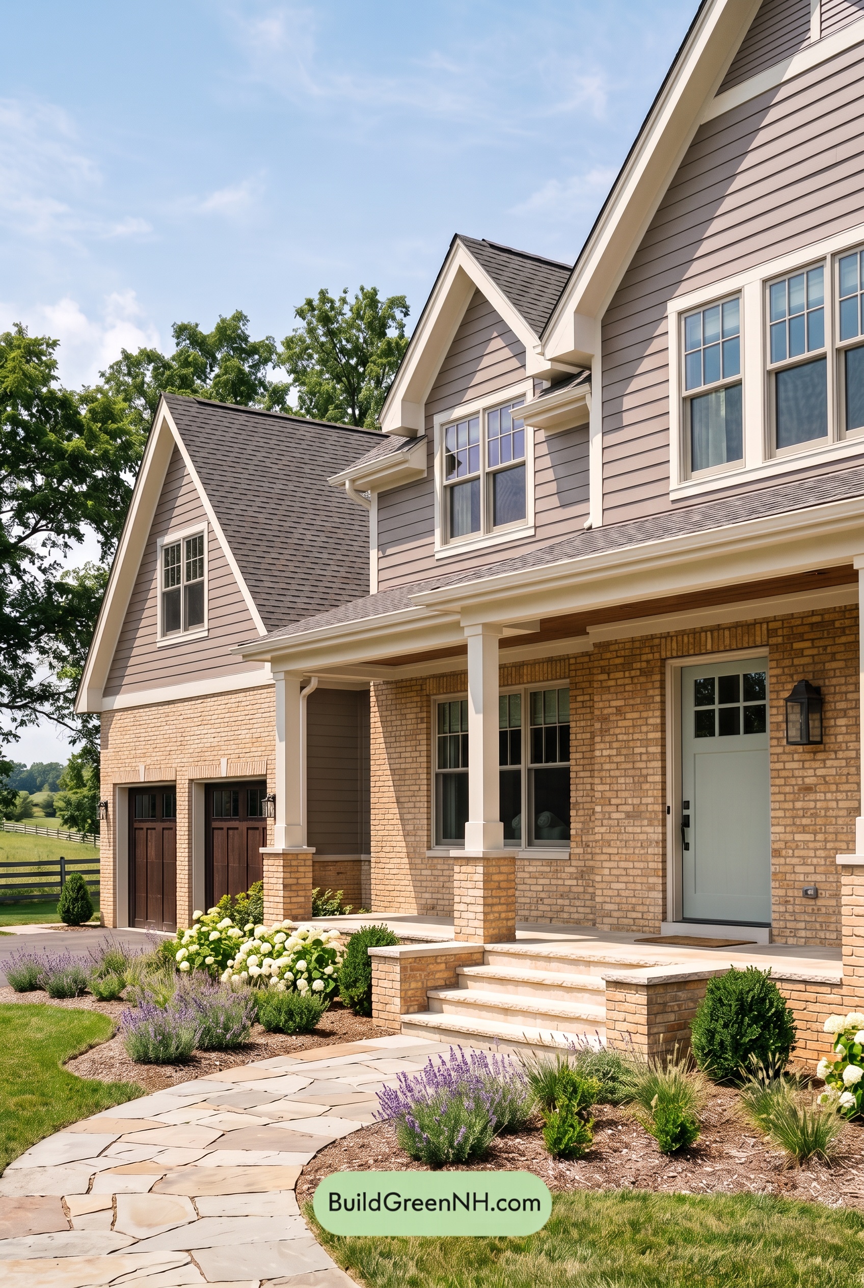 Yellow Brick House Exterior Color Scheme: Copperfield Poise