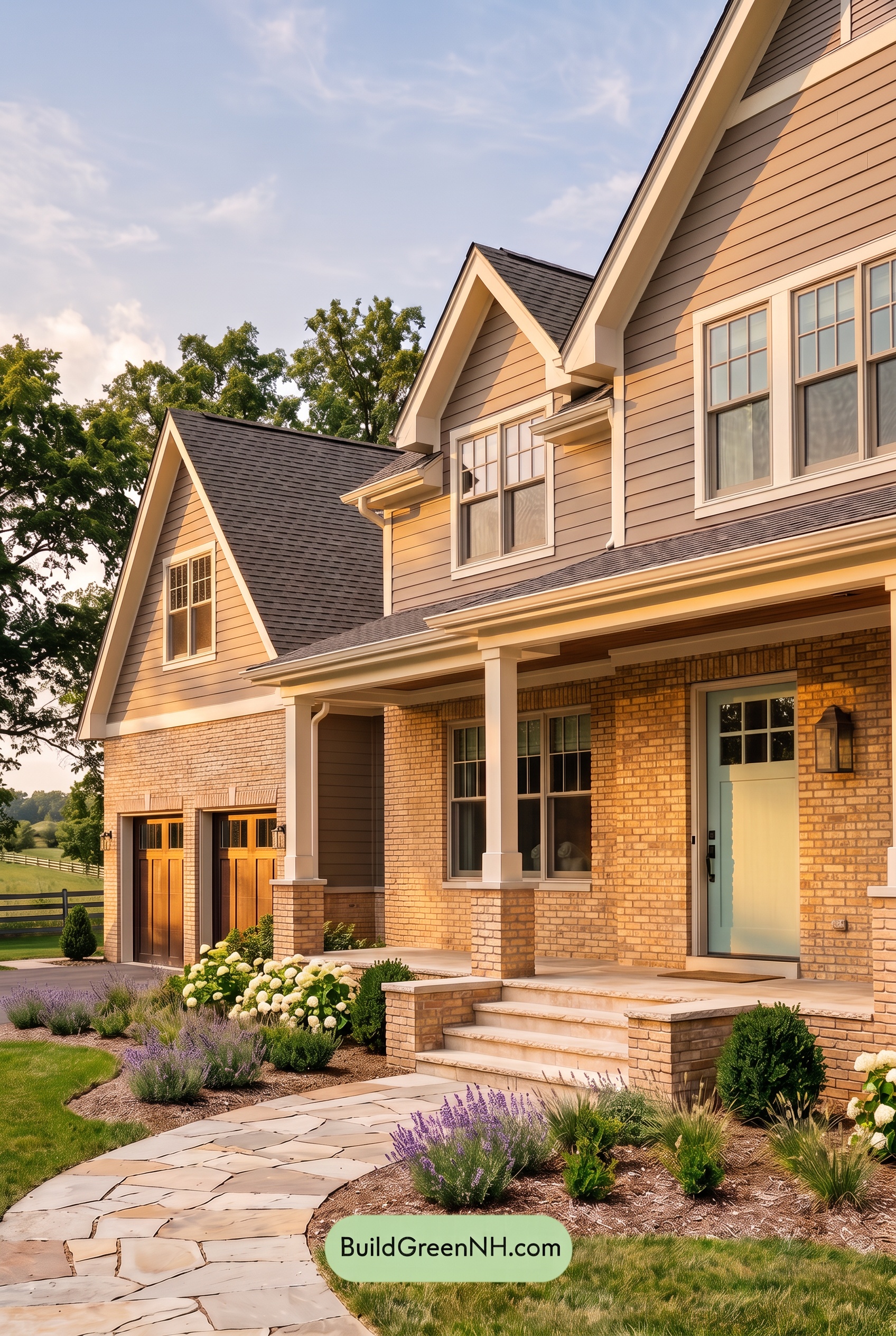 Yellow Brick House Exterior Color Scheme: Copperfield Poise - Golden Hour