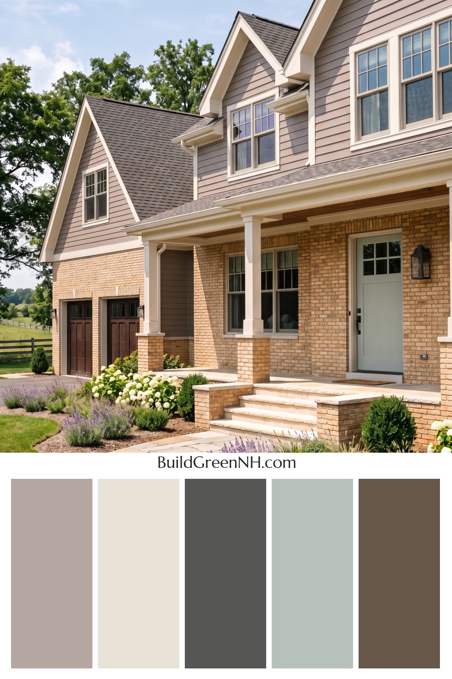 Yellow Brick House Exterior Color Scheme: Copperfield Poise