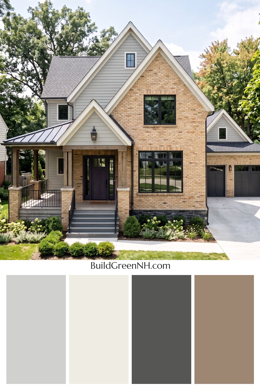 Yellow Brick House Exterior Color Scheme: Honey Brick Eclipse