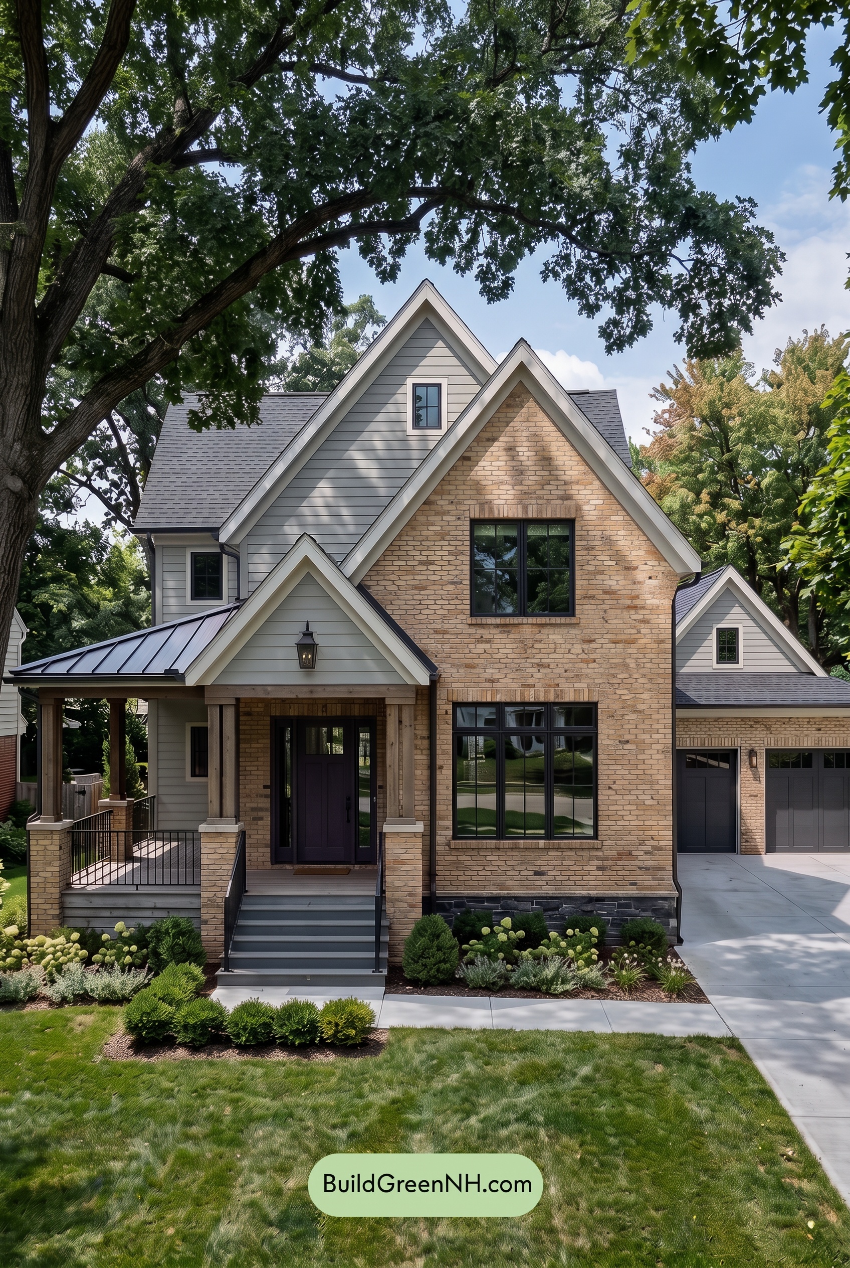 Yellow Brick House Exterior Color Scheme: Honey Brick Eclipse - Shade