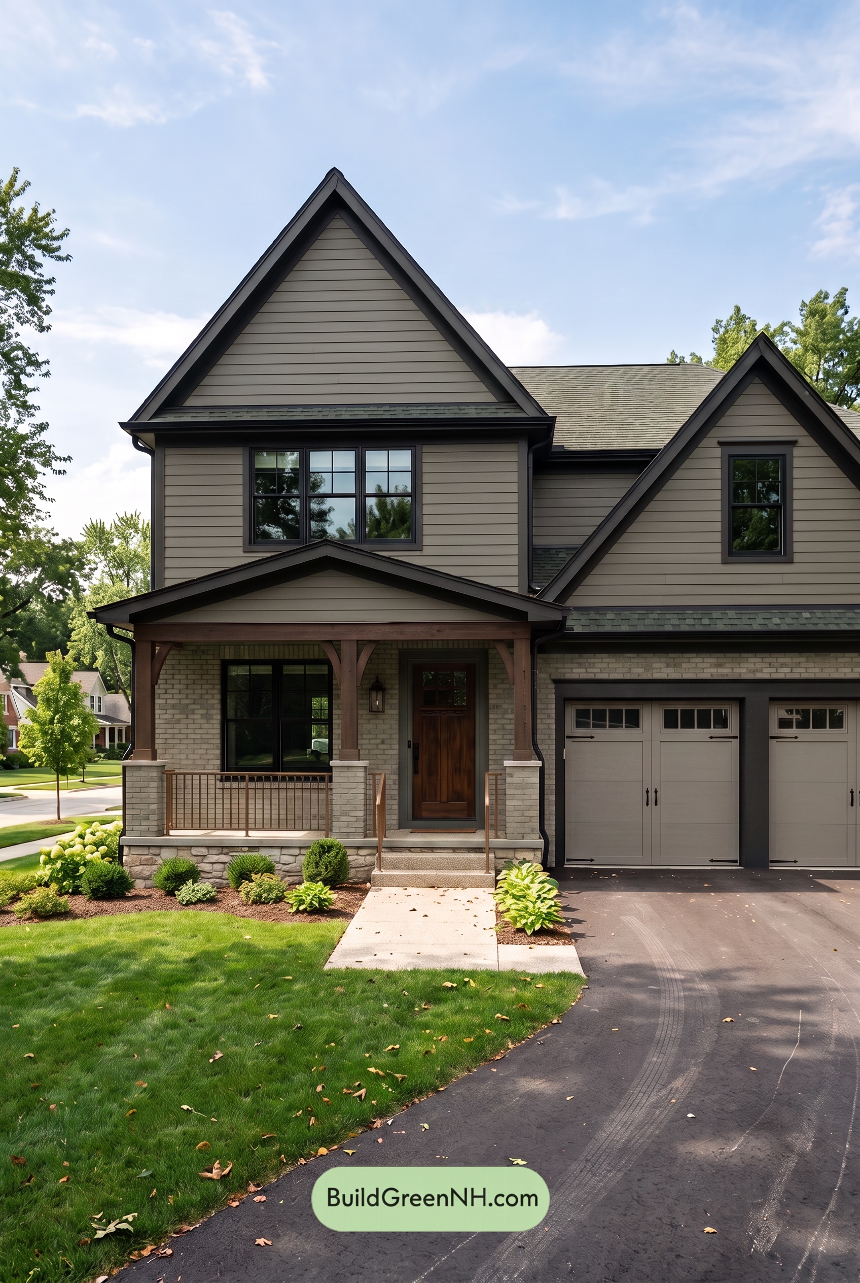 Yellow Brick House Exterior Color Scheme: Ironleaf Welcome