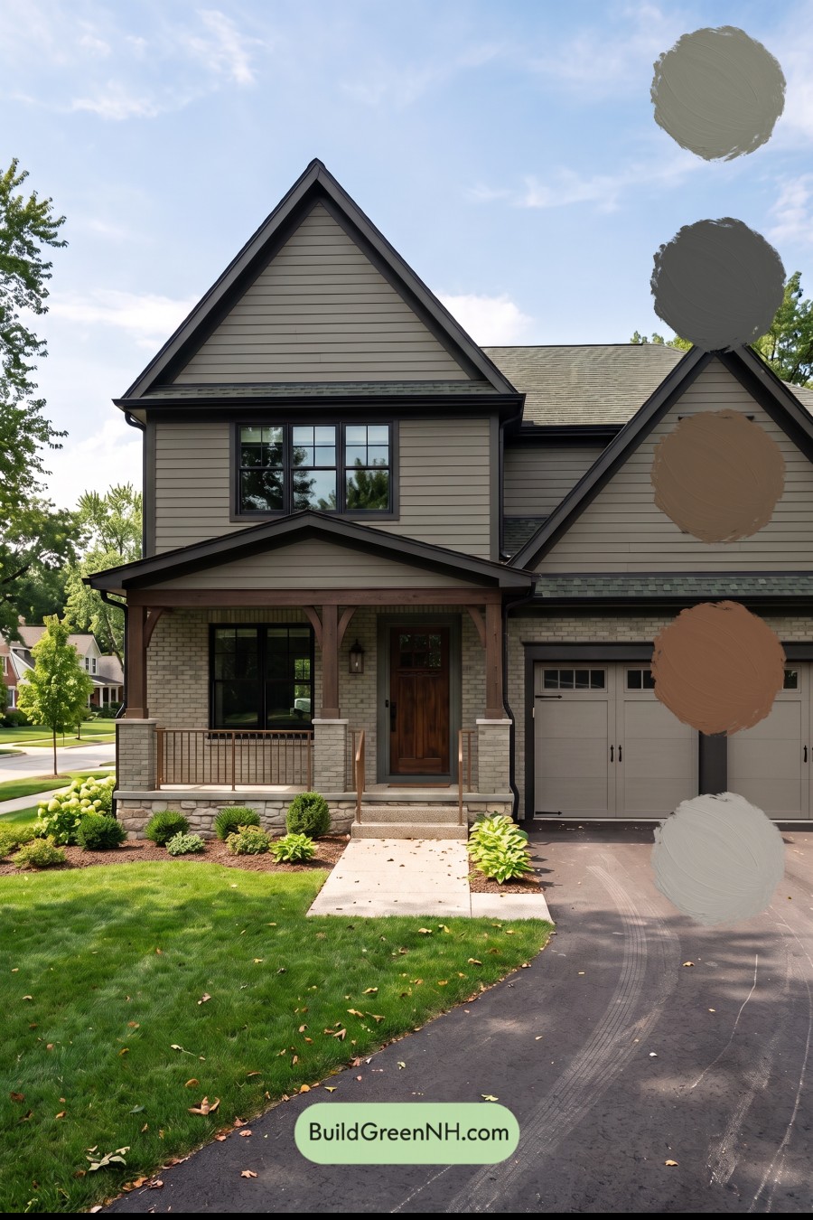 Yellow Brick House Exterior Color Scheme: Ironleaf Welcome
