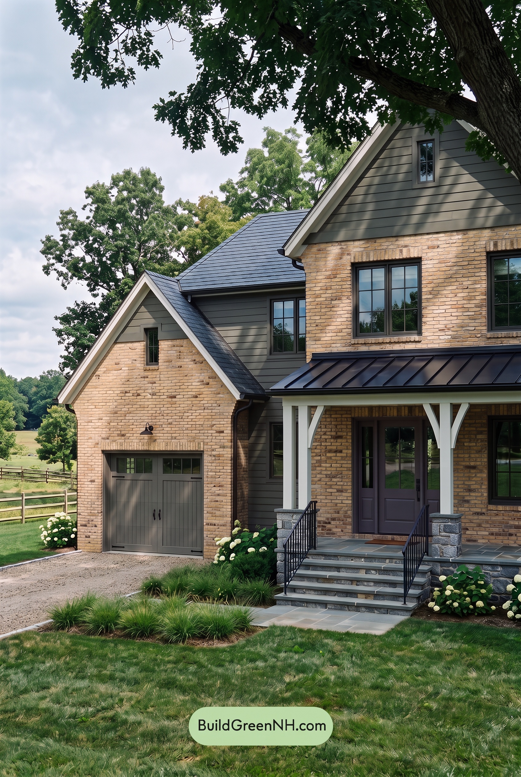 Yellow Brick House Exterior Color Scheme: Saffron Brick Nightfall - Shade
