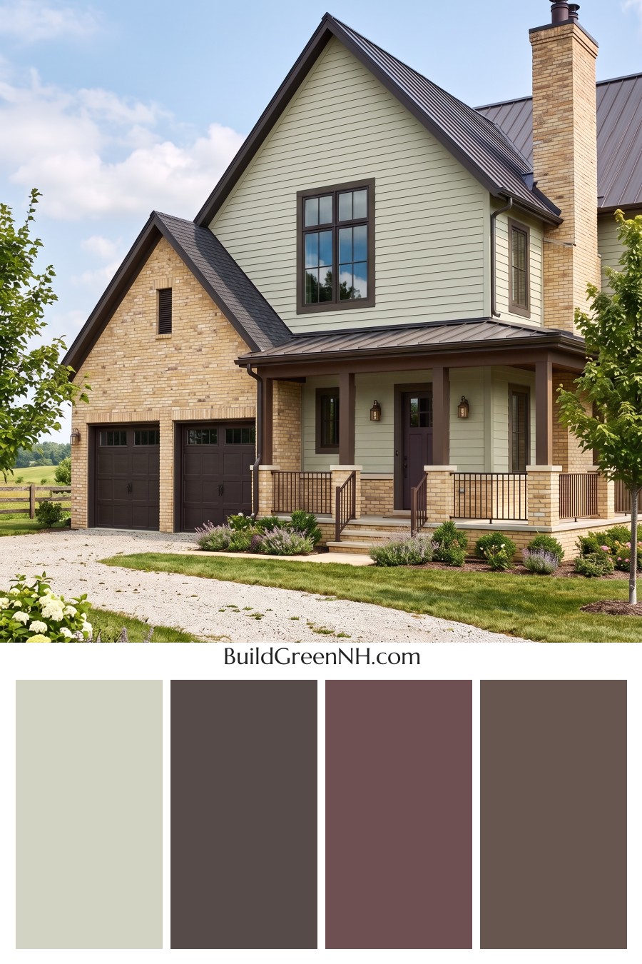 Yellow Brick House Exterior Color Scheme: Willow Brick Reserve