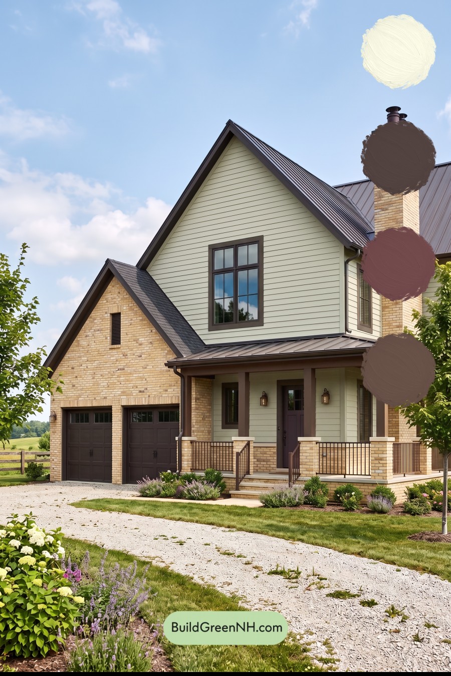 Yellow Brick House Exterior Color Scheme: Willow Brick Reserve