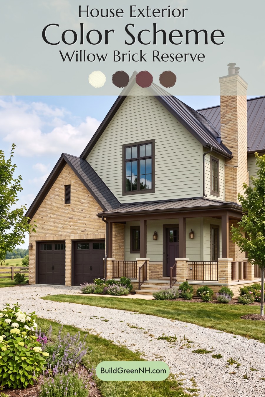 Yellow Brick House Exterior Color Scheme: Willow Brick Reserve