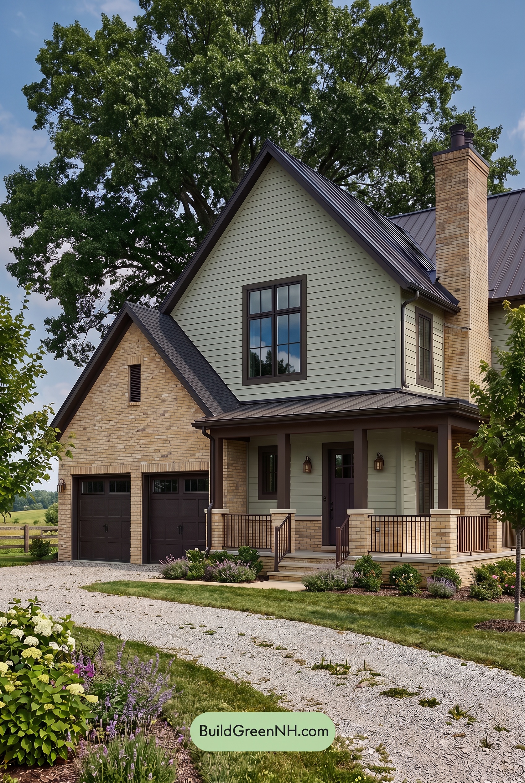Yellow Brick House Exterior Color Scheme: Willow Brick Reserve - Shade