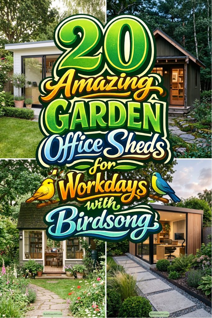 20 Amazing Garden Office Sheds for Workdays with Birdsong