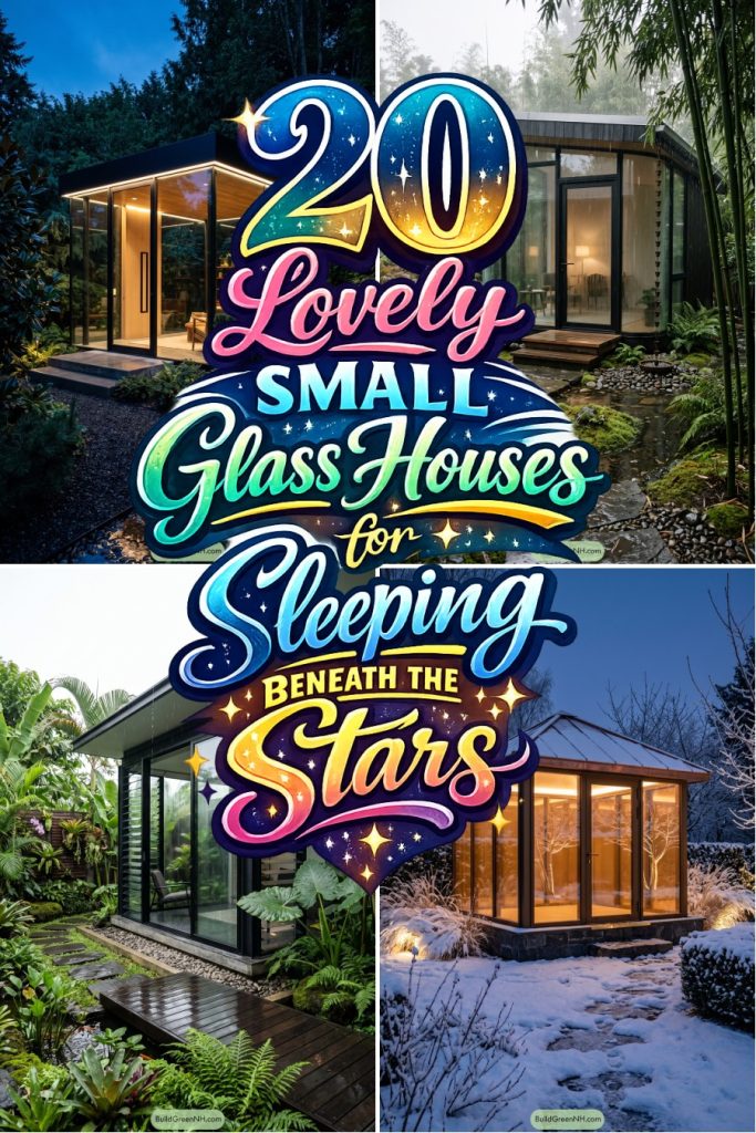 20 Lovely Small Glass Houses for Sleeping Beneath the Stars