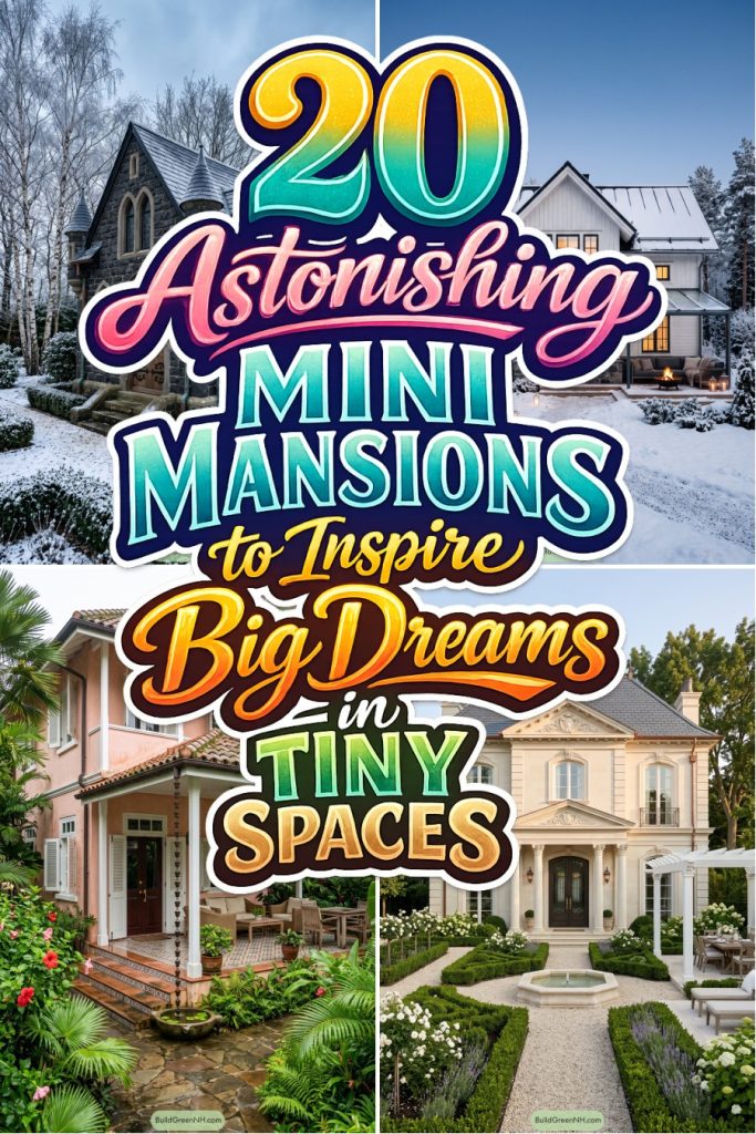 20 Astonishing Mini Mansions to Inspire Big Dreams in Tiny Spaces