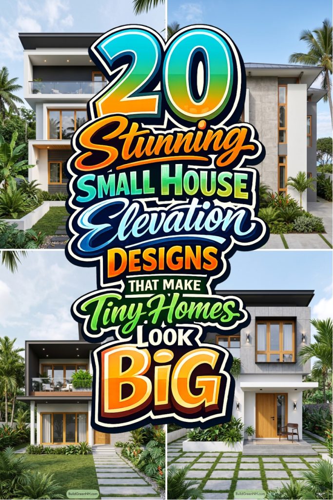 20 Stunning Small House Elevation Designs That Make Tiny Homes Look Big