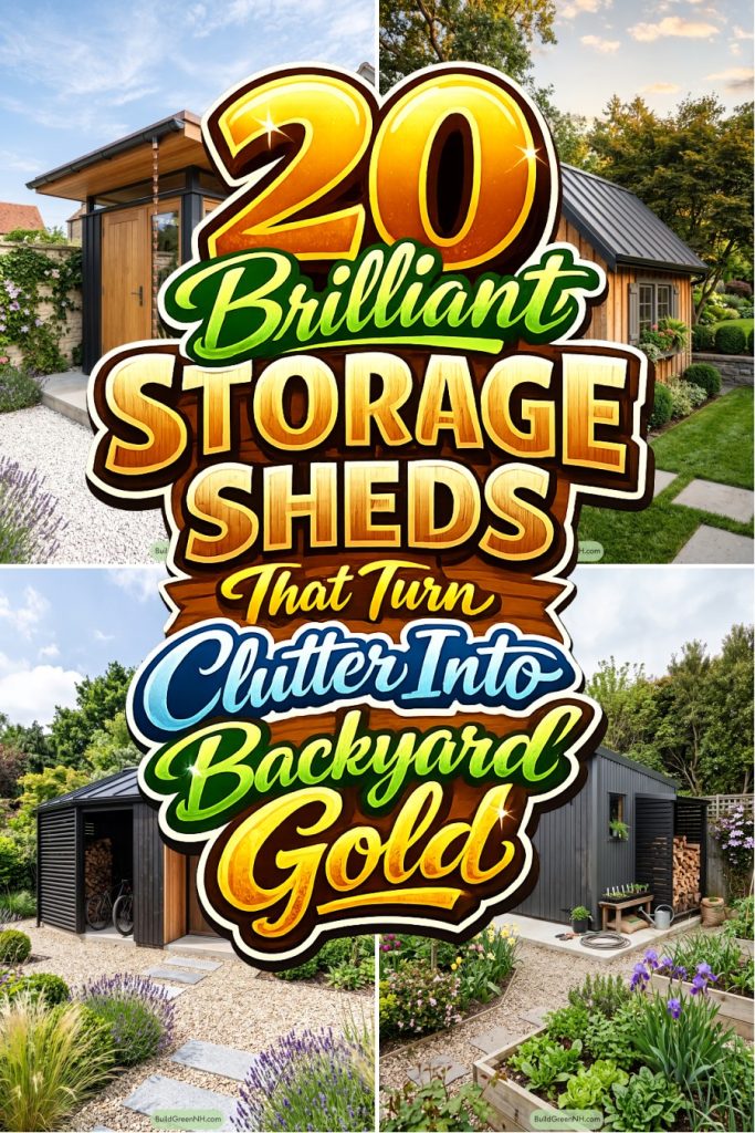 20 Brilliant Storage Sheds That Turn Clutter Into Backyard Gold