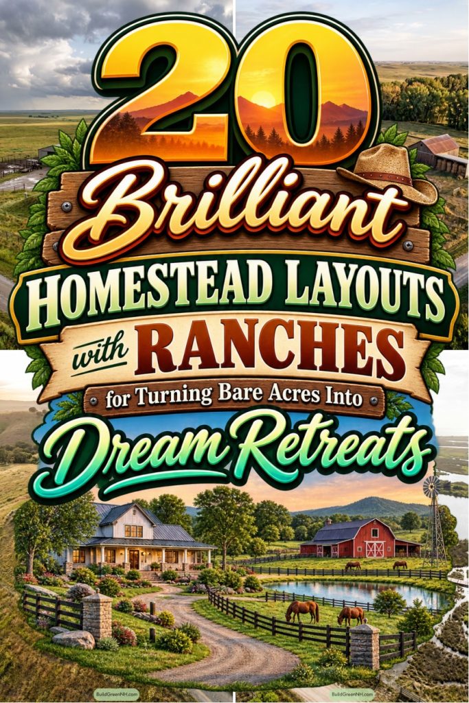 20 Brilliant Homestead Layouts with Ranches for Turning Bare Acres Into Dream Retreats