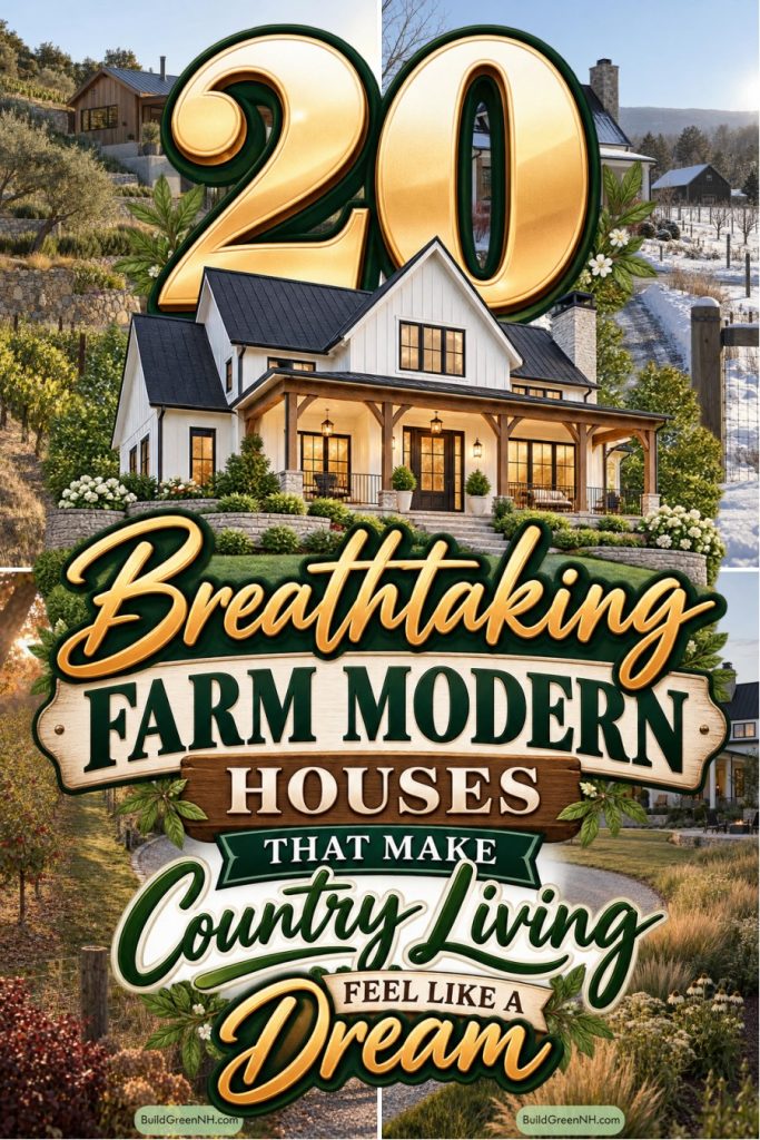 20 Breathtaking Farm Modern Houses That Make Country Living Feel Like a Dream