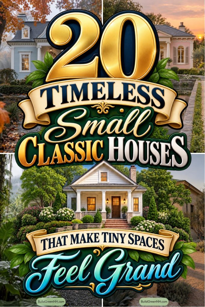 20 Timeless Small Classic Houses That Make Tiny Spaces Feel Grand