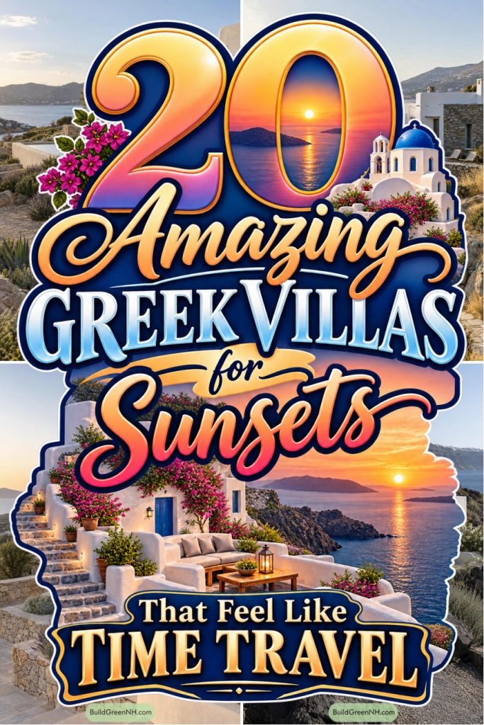 20 Amazing Greek Villas for Sunsets That Feel Like Time Travel
