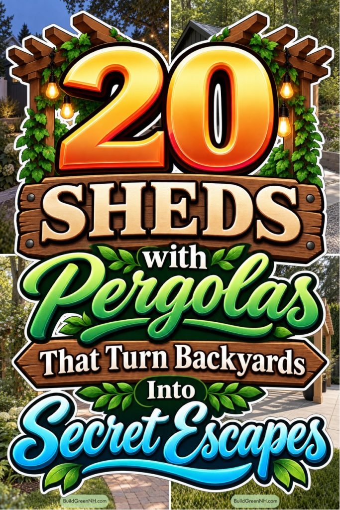 20 Sheds with Pergolas That Turn Backyards Into Secret Escapes