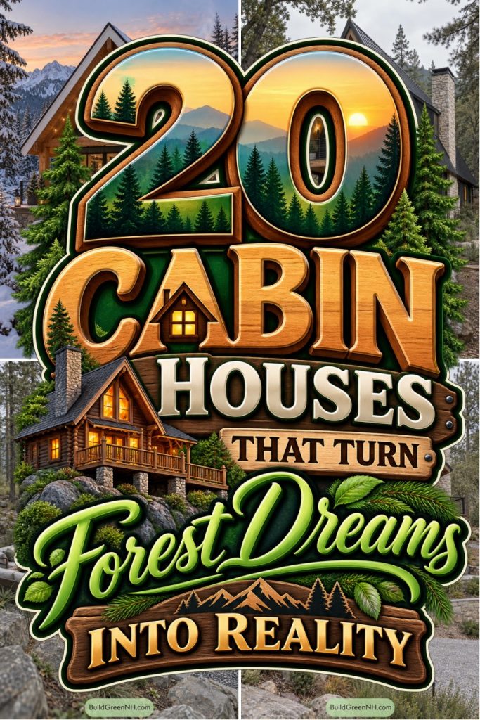 20 Cabin Houses That Turn Forest Dreams Into Reality