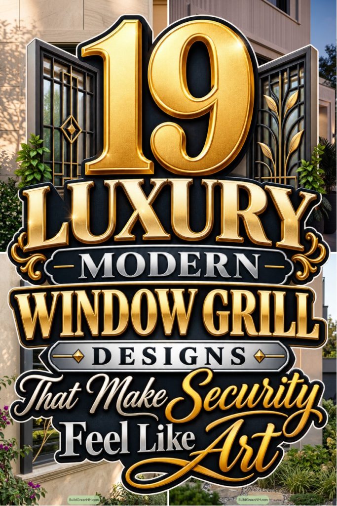 19 Luxury Modern Window Grill Designs That Make Security Feel Like Art
