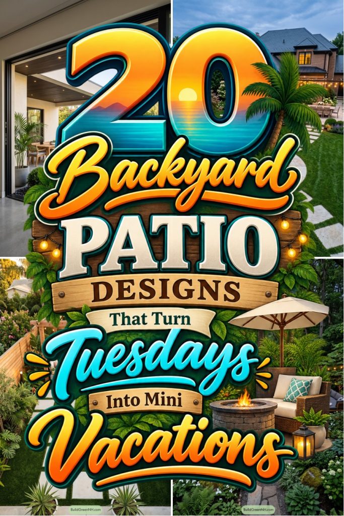 20 Backyard Patio Designs That Turn Tuesdays Into Mini Vacations