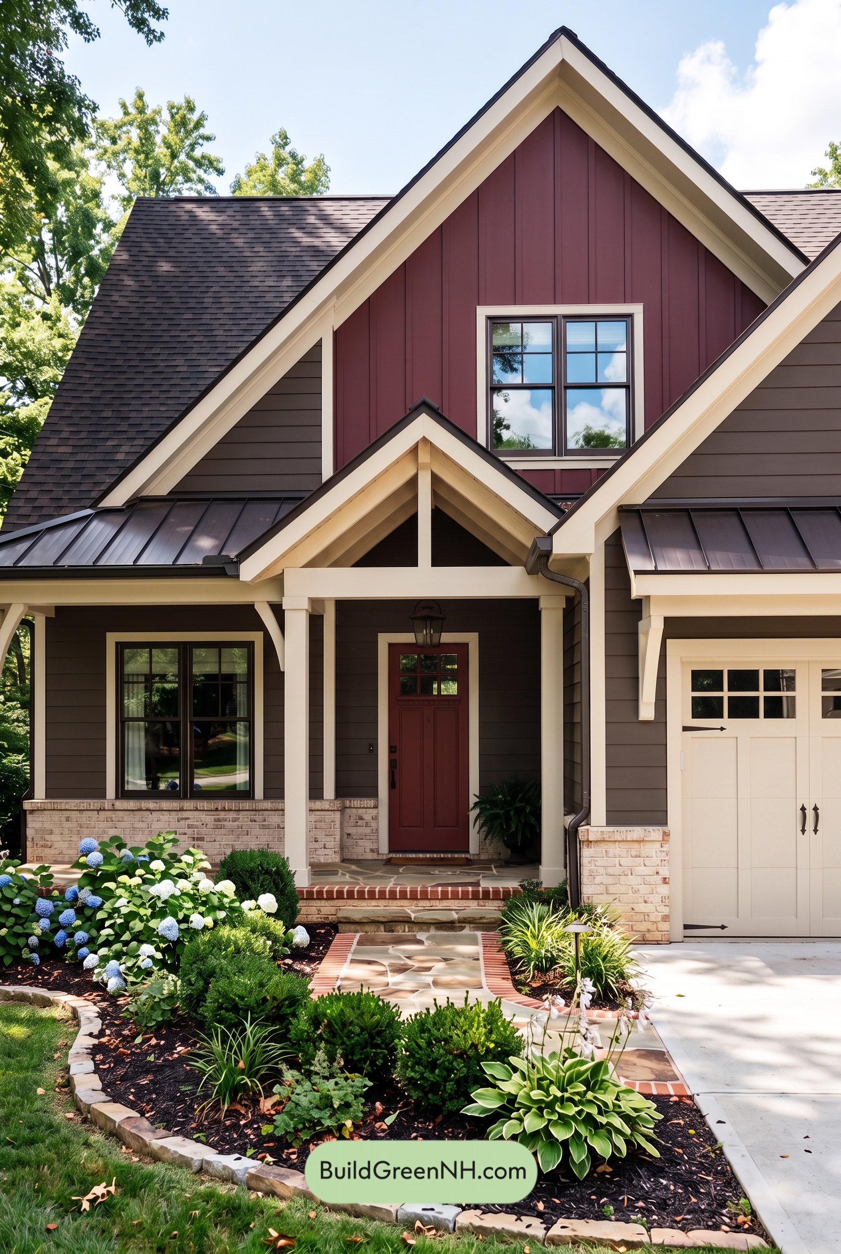 Dark Brown House Exterior Color Scheme: Embercrest Welcome