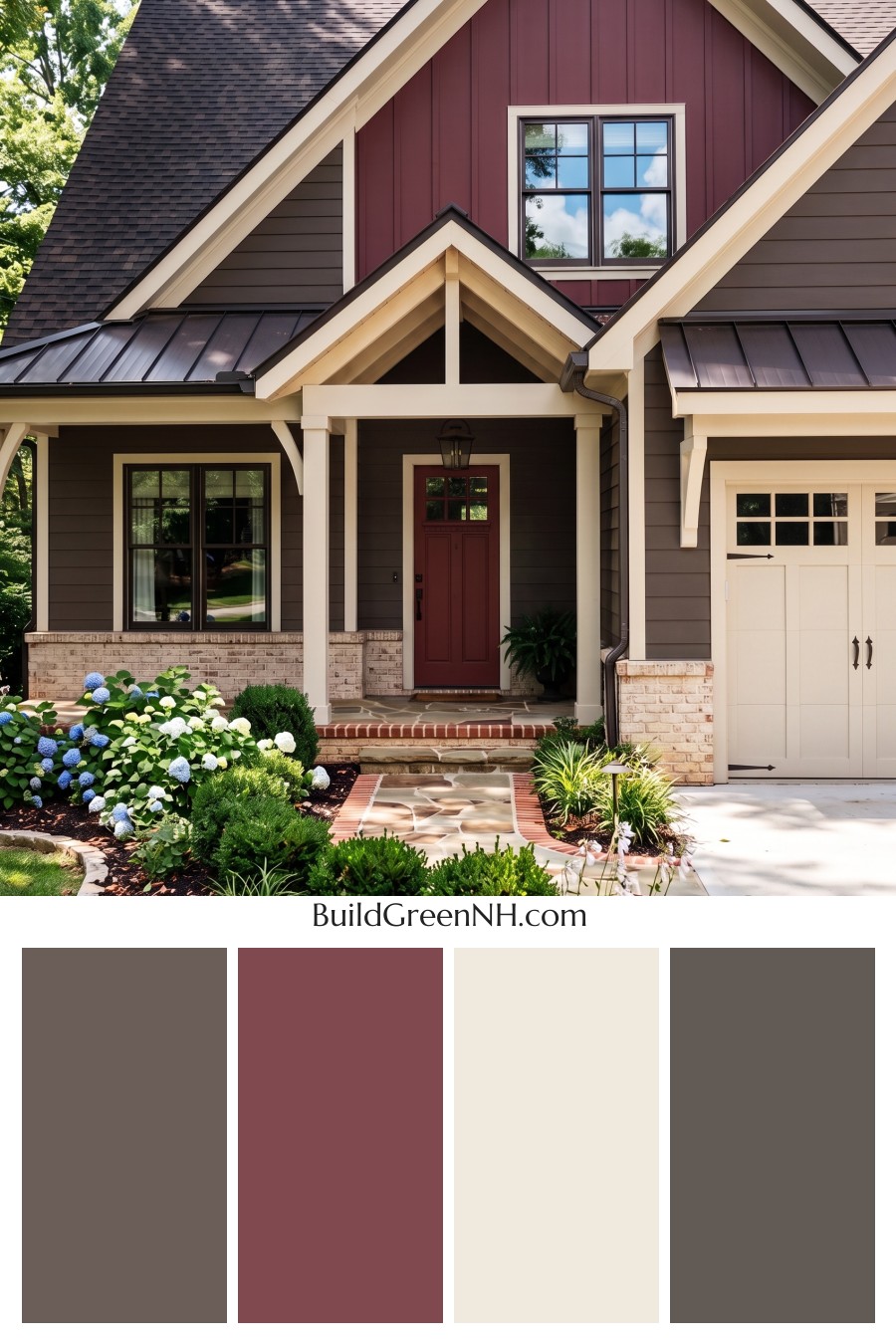 Dark Brown House Exterior Color Scheme: Embercrest Welcome