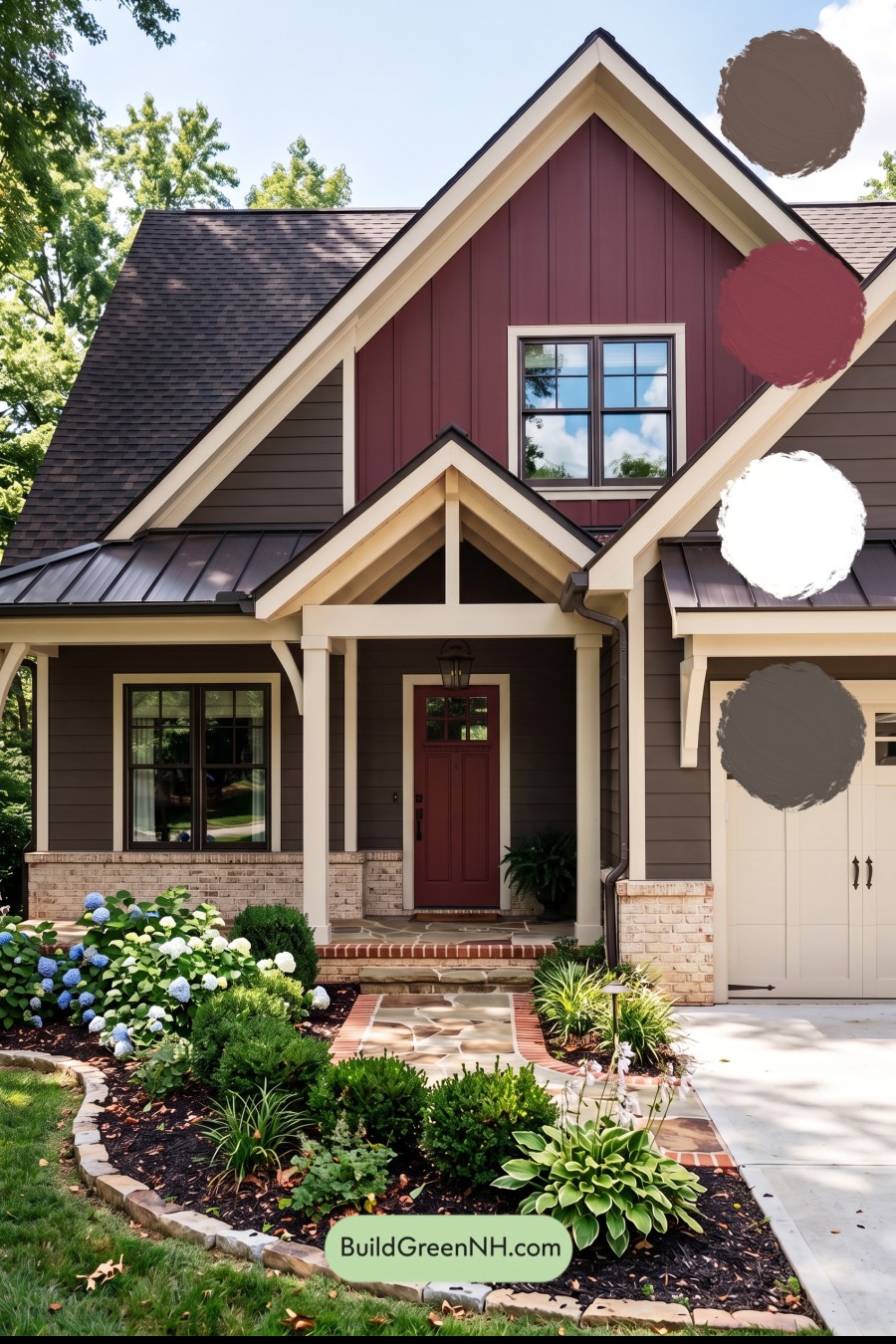 Dark Brown House Exterior Color Scheme: Embercrest Welcome