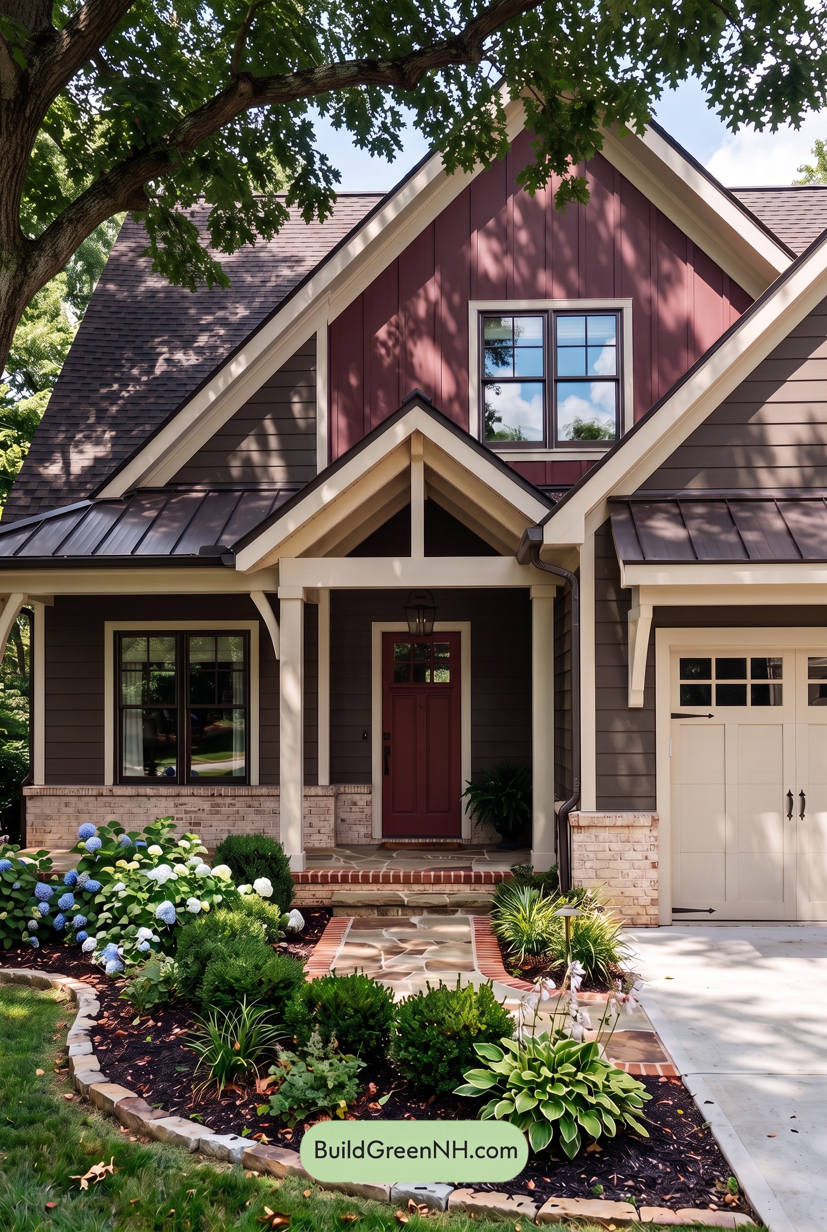 Dark Brown House Exterior Color Scheme: Embercrest Welcome - Shade