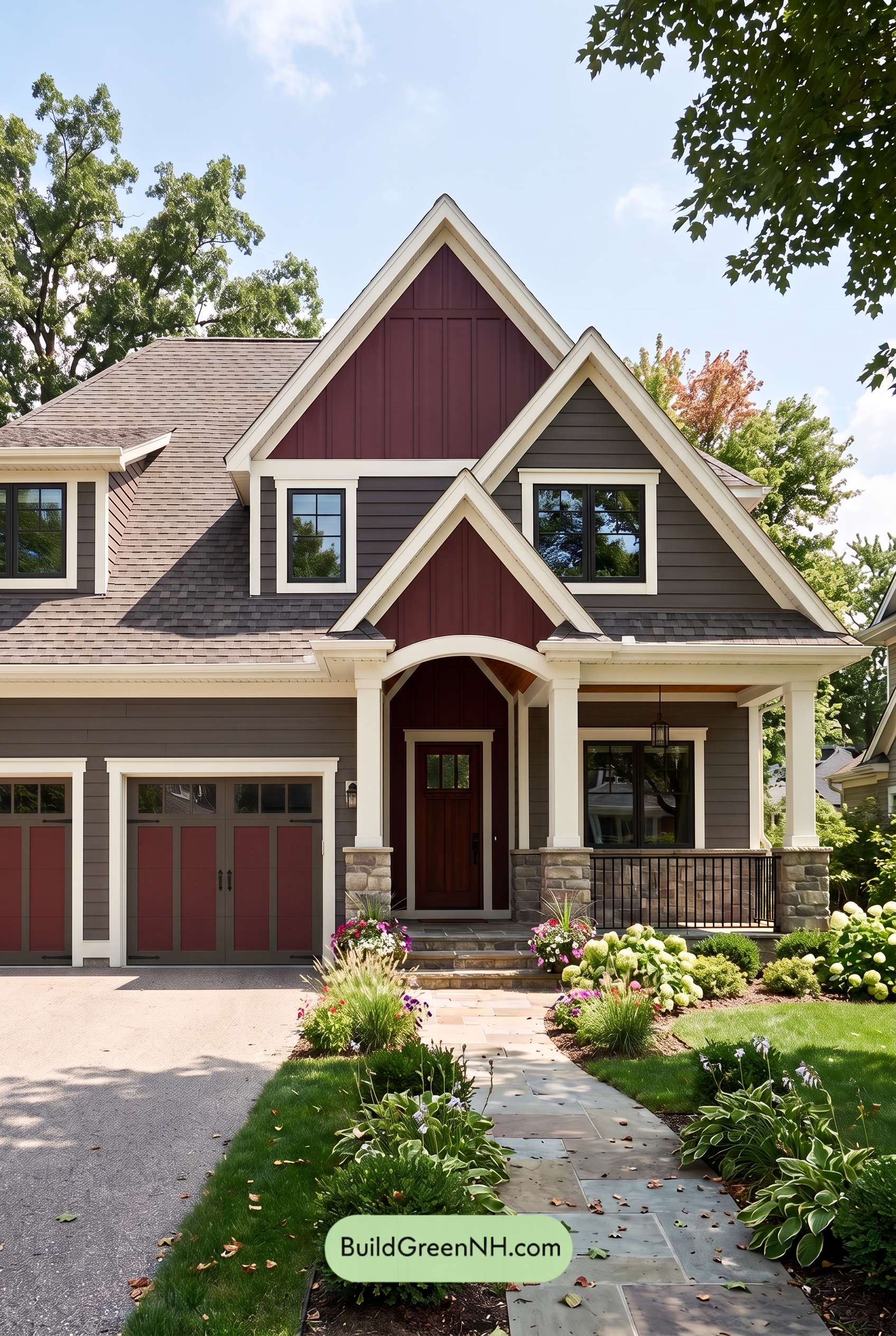 Dark Brown House Exterior Color Scheme: Hearthglow Arrival