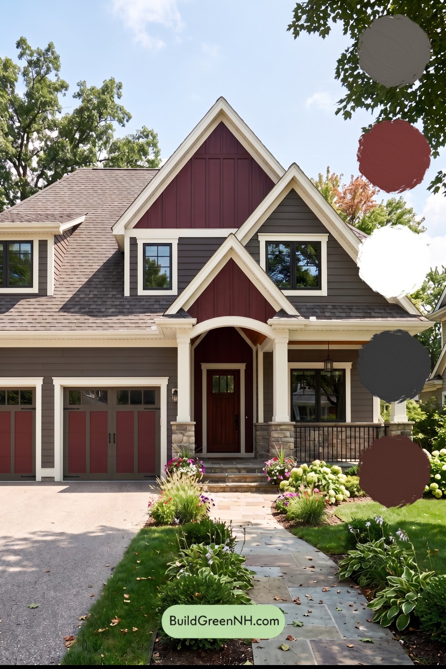 Dark Brown House Exterior Color Scheme: Hearthglow Arrival