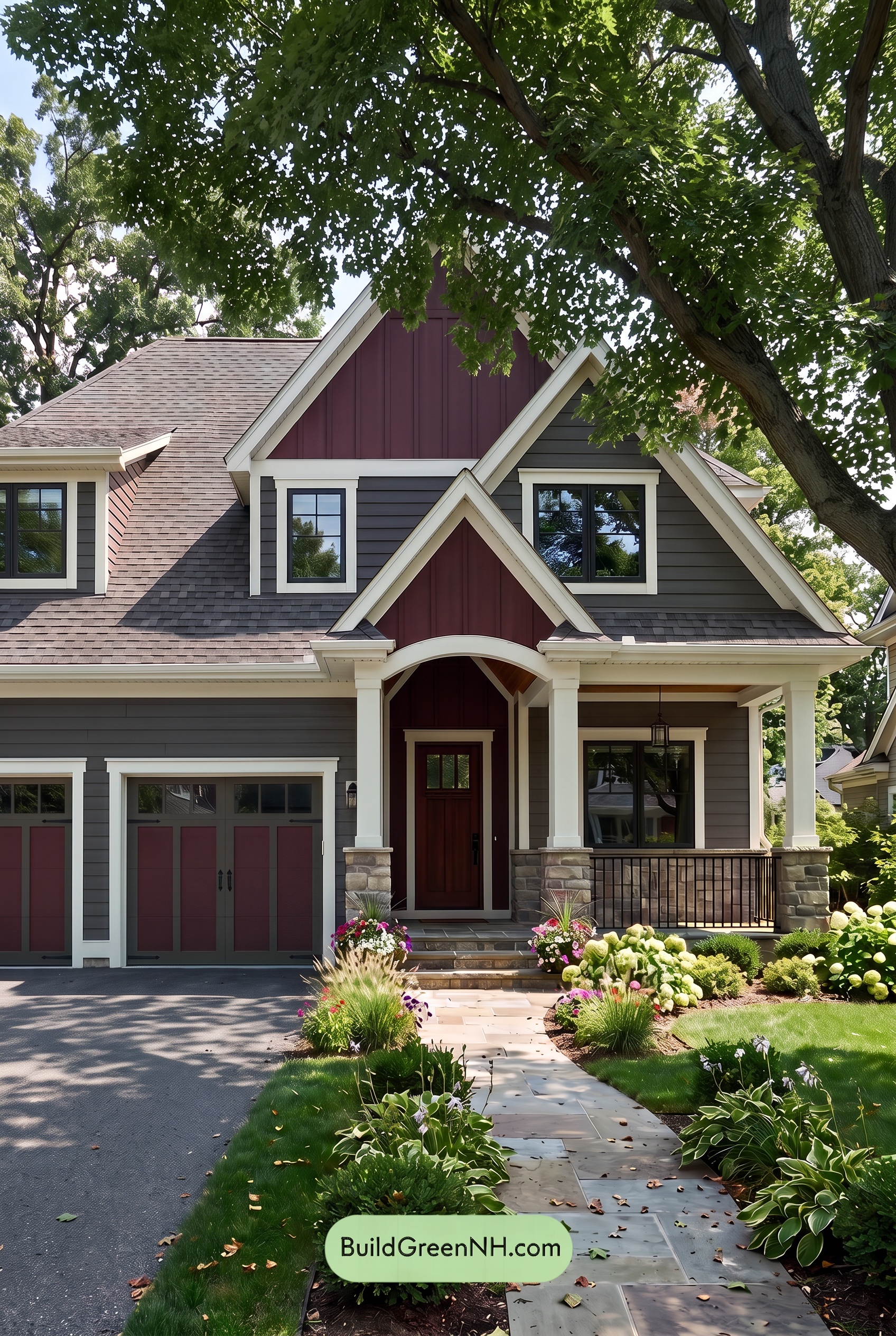 Dark Brown House Exterior Color Scheme: Hearthglow Arrival - Shade