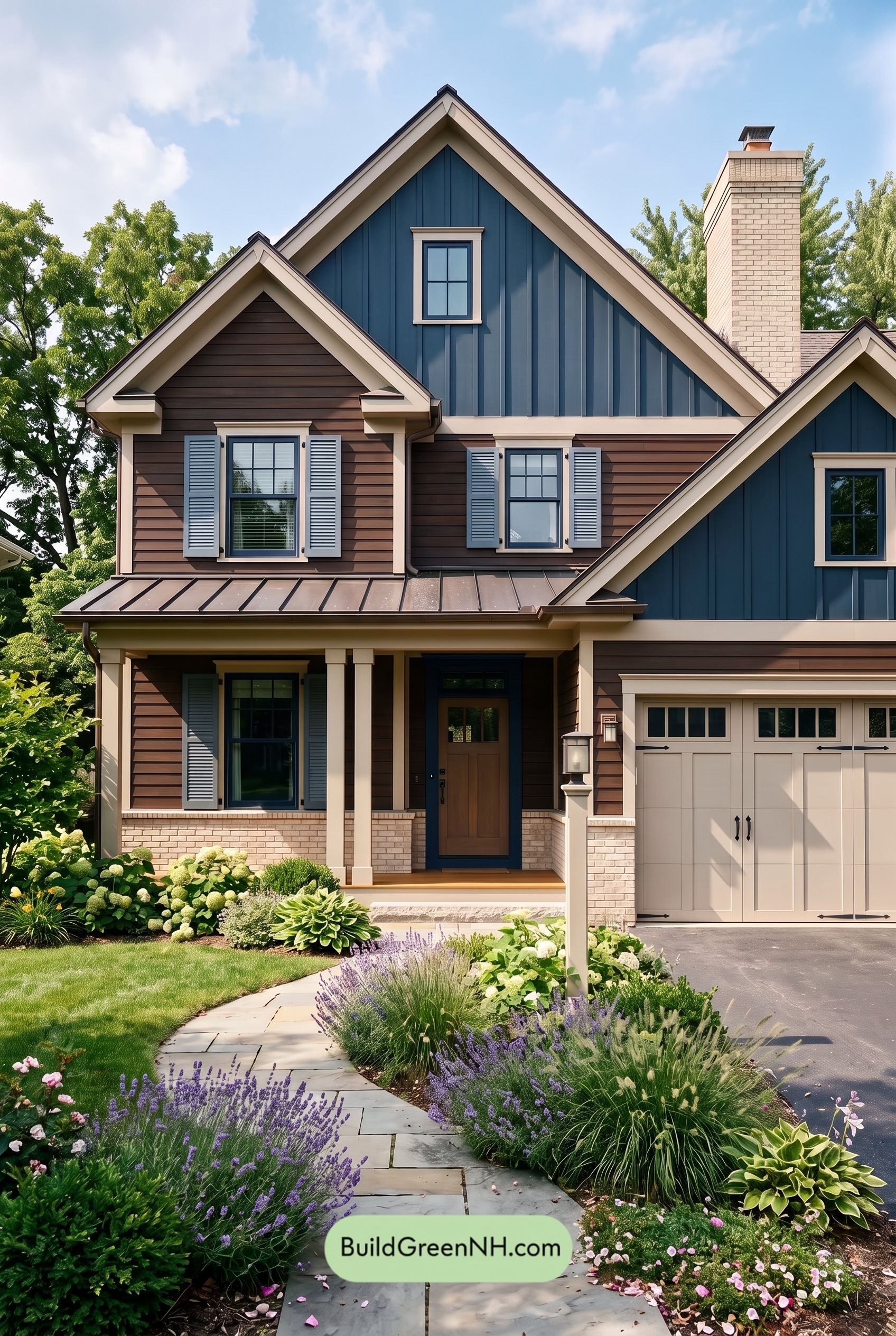 Dark Brown House Exterior Color Scheme: Inkwood Lantern