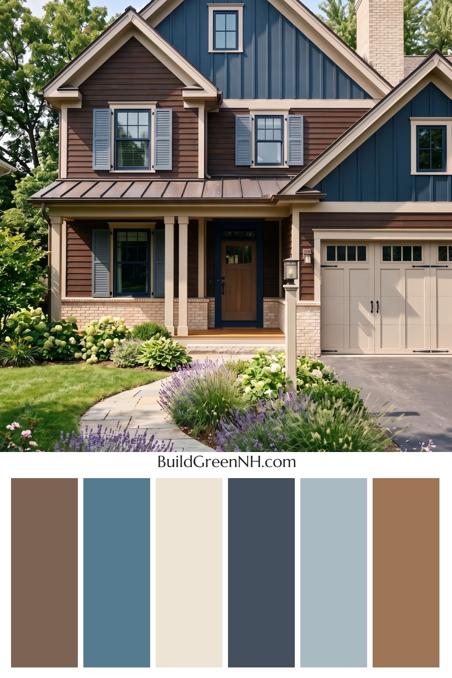 Dark Brown House Exterior Color Scheme: Inkwood Lantern