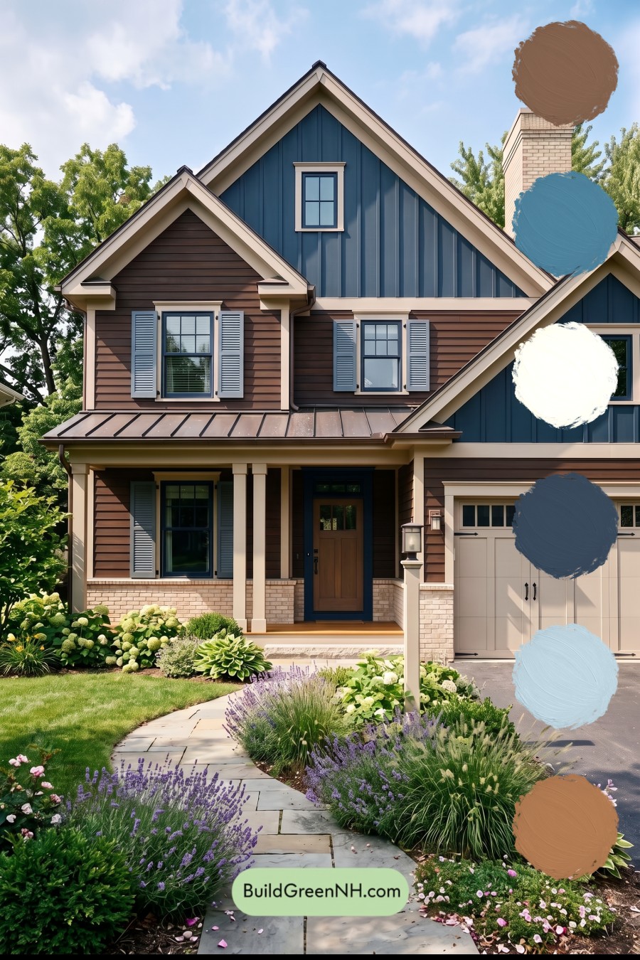 Dark Brown House Exterior Color Scheme: Inkwood Lantern