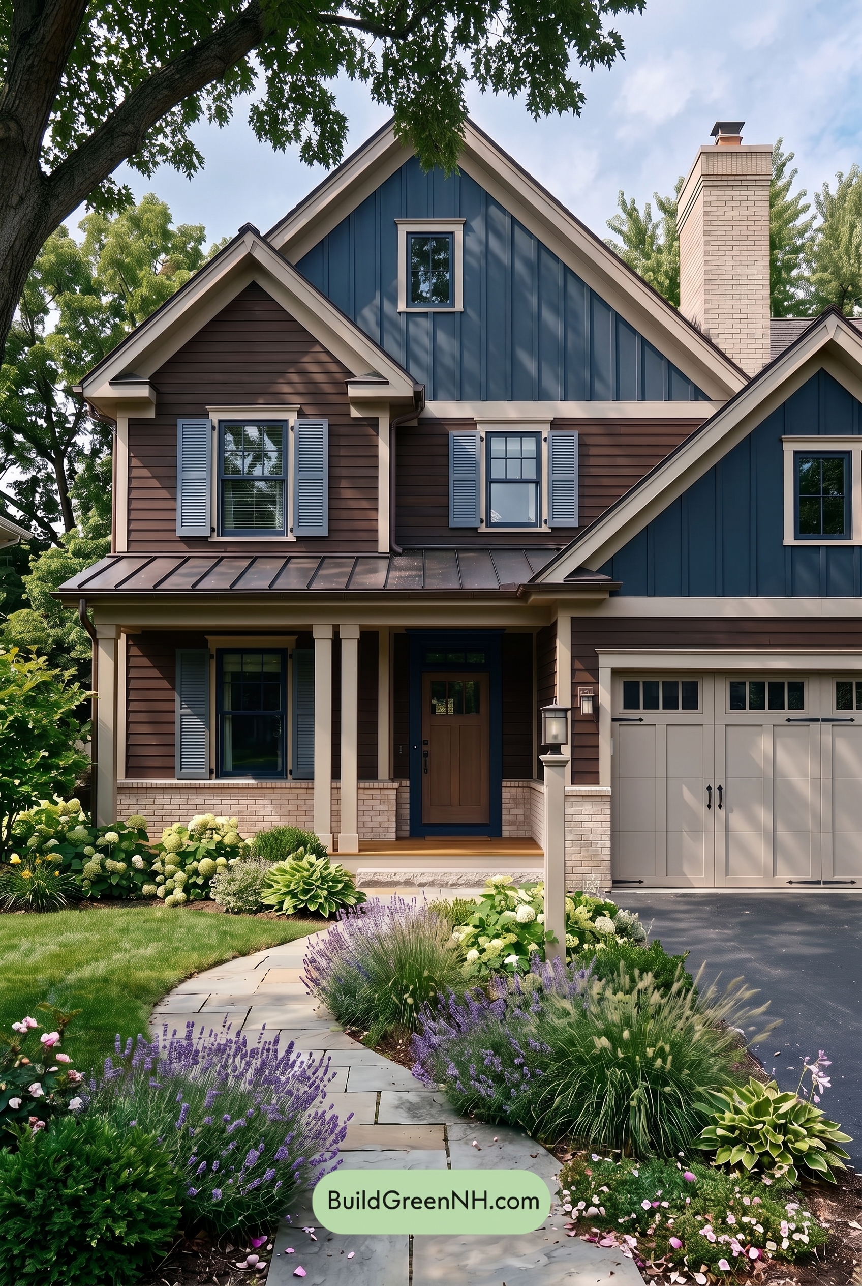 Dark Brown House Exterior Color Scheme: Inkwood Lantern - Shade