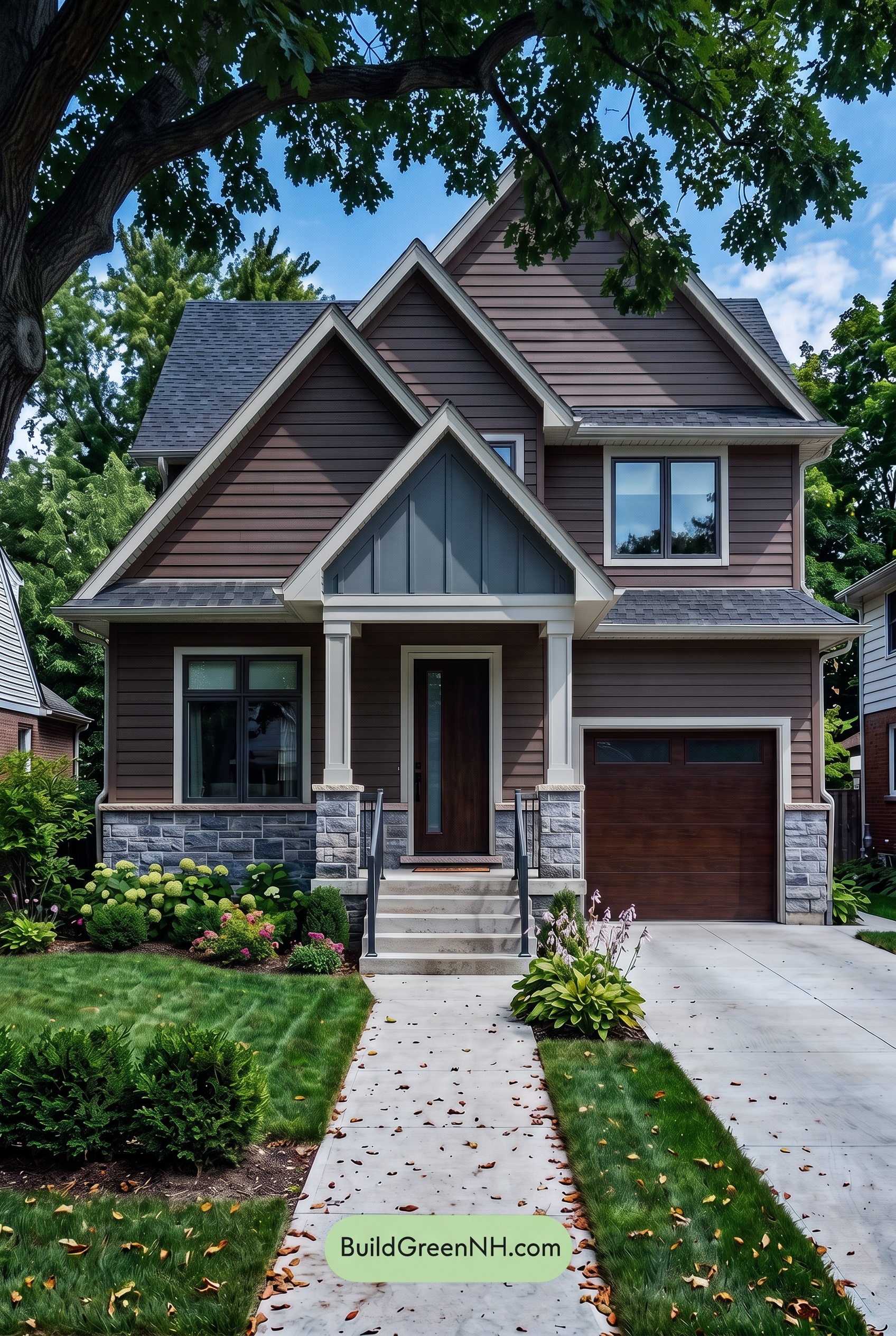 Dark Brown House Exterior Color Scheme: Umber Slate Welcome - Shade