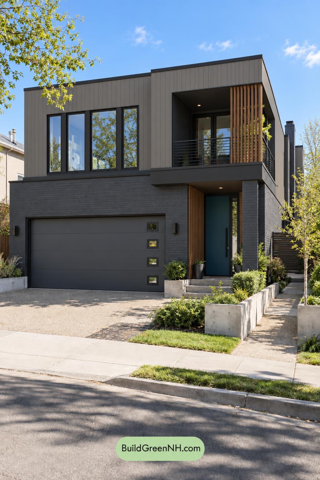 Dark Modern House Exterior Color Scheme: Ink Sand Reverie