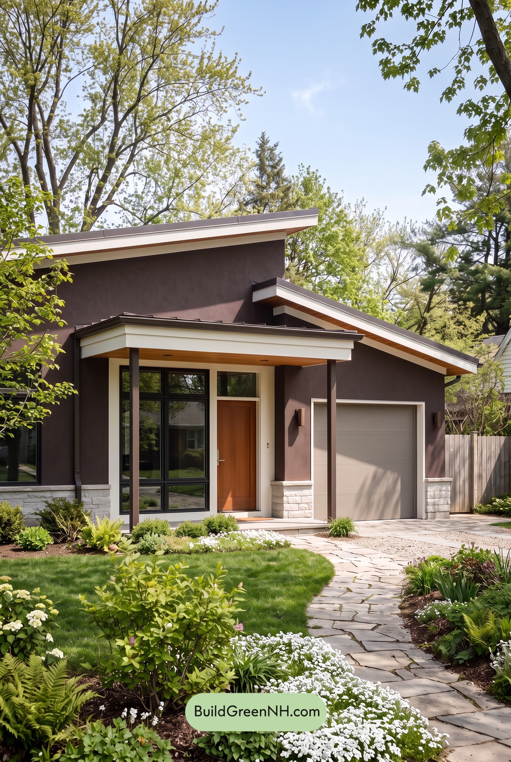 Dark Stucco House Exterior Color Scheme: Roasted Pearl
