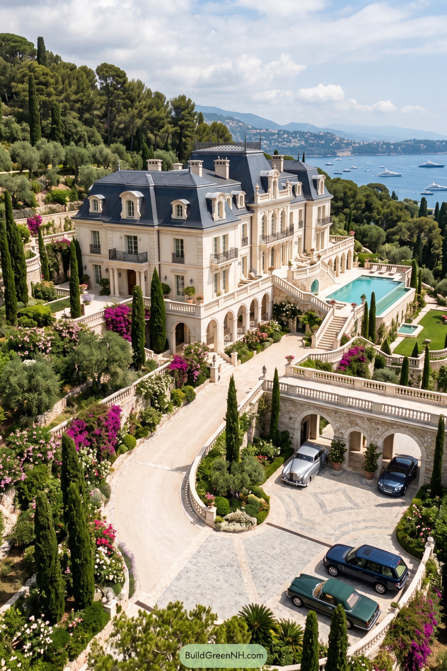 Belle Époque villa with terraces overlooking the Mediterranean