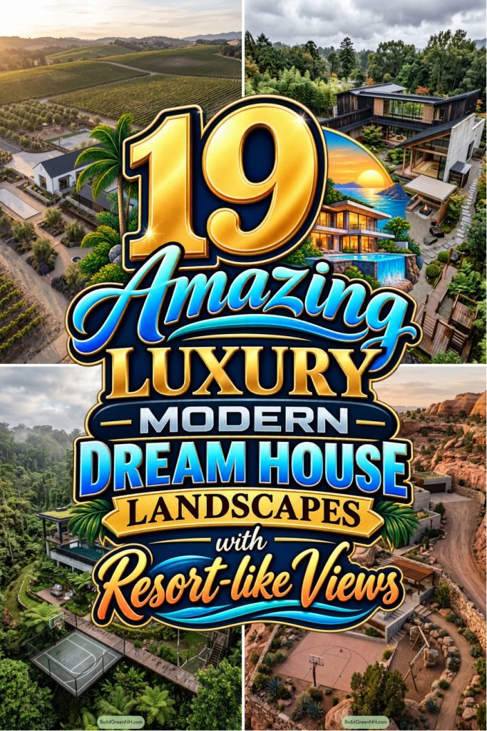 19 Amazing Luxury Modern Dream House Landscapes with Resort-like Views