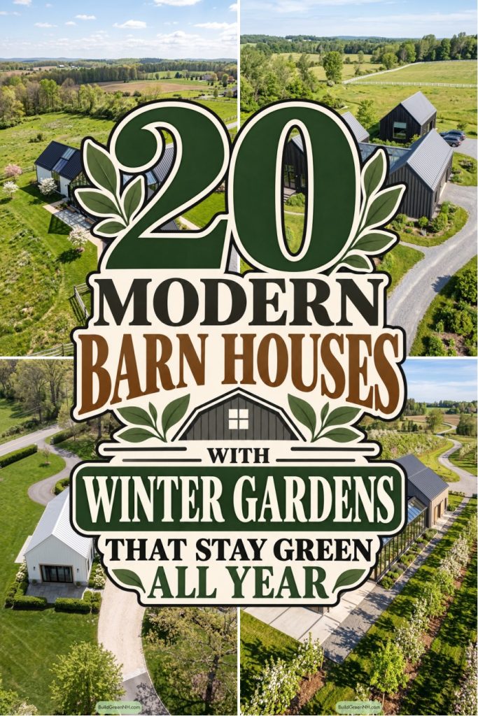 20 Modern Barn Houses With Winter Gardens That Stay Green All Year