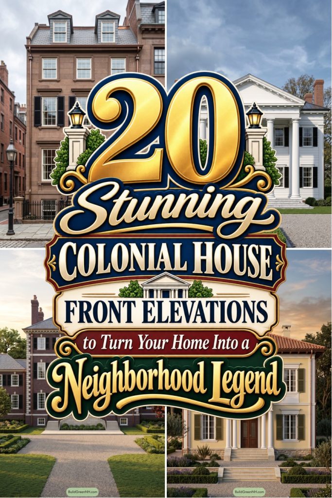 20 Stunning Colonial House Front Elevations to Turn Your Home Into a Neighborhood Legend