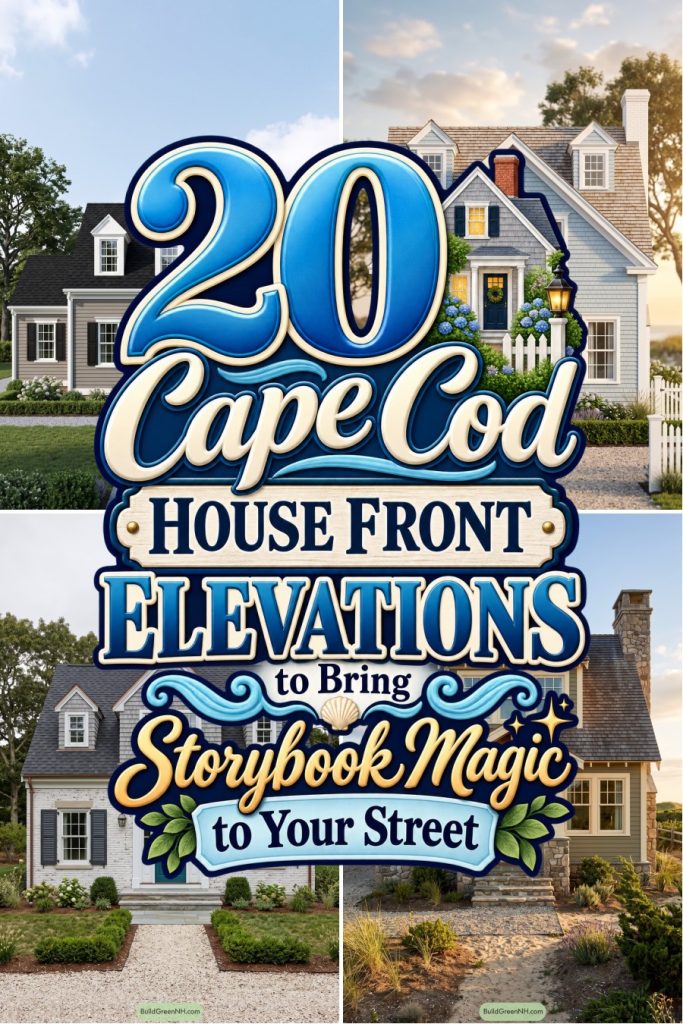 20 Cape Cod House Front Elevations to Bring Storybook Magic to Your Street